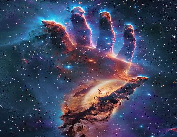 Cosmic hand of creation